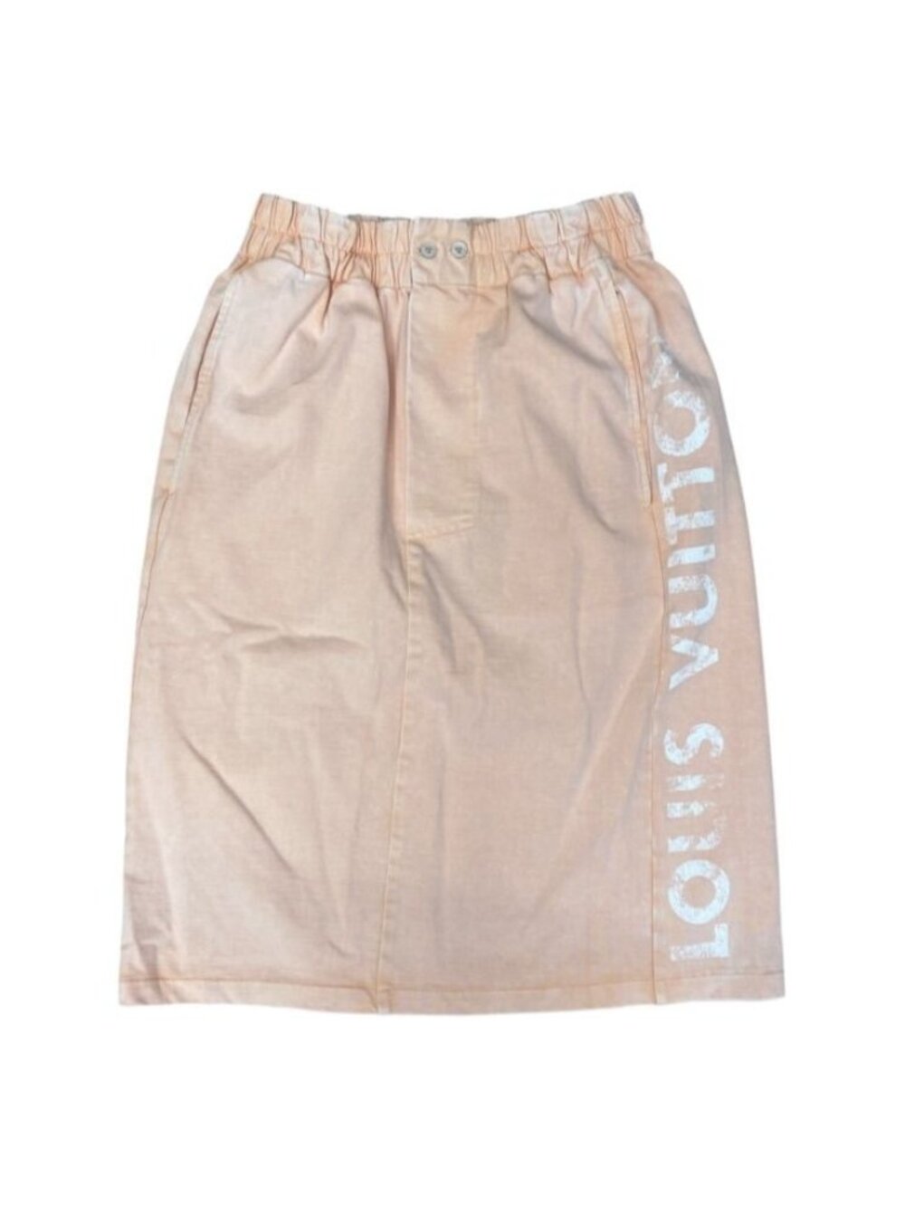 Louis Vuitton Fitted Skirt Cotton Orange